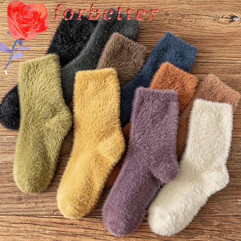 Vớ Dày Giữ Ấm Thoáng Khí Màu Trơn Thời Trang Hàn Quốc