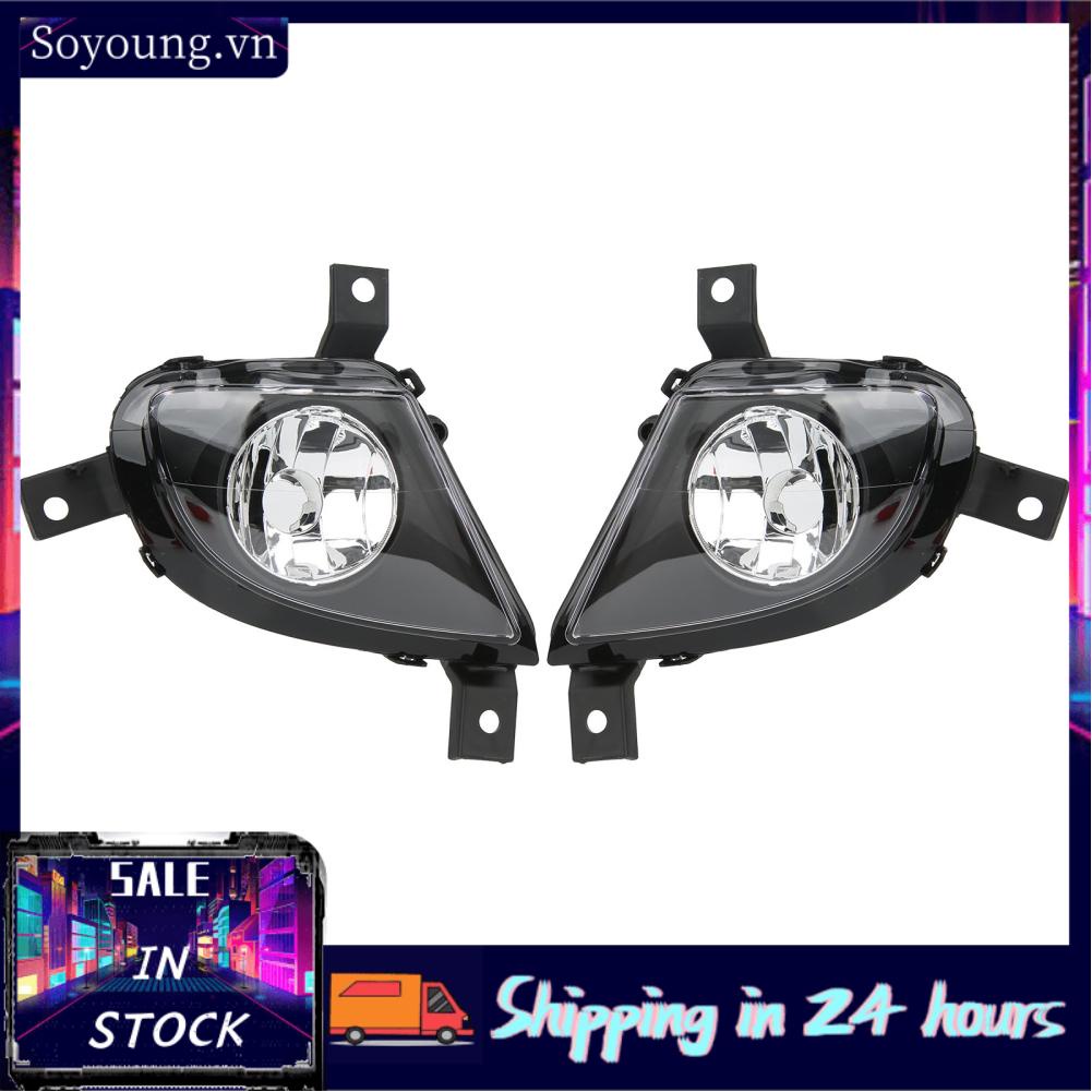 Soyoung Fog Light Assembly  ABS Housing 63177199894 Shockproof Direct Replacement for 3 Series E90 E91 328i 335i 2009-2011