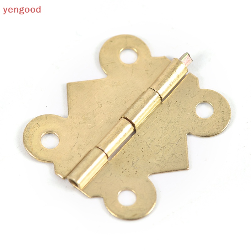 Set 10 Bản Lề Bướm Mini Bằng Đồng Thau Nhiều Màu Sắc Dùng Để Sửa Chữa Ngăn Kéo / Hộp Trang Sức