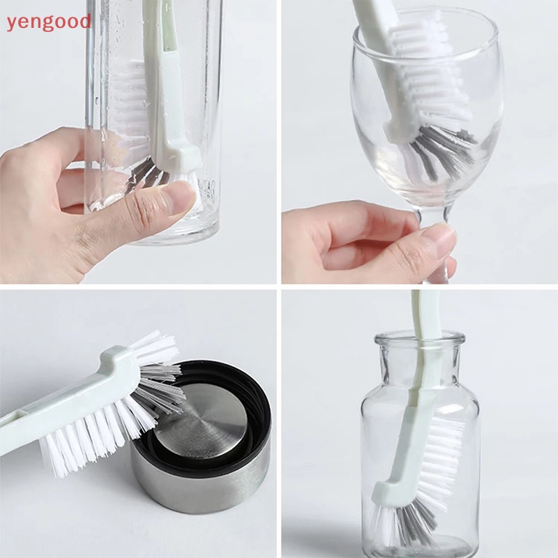 (YGD) Bàn Chải Cong Chà Rửa Nhà Bếp / Phòng Tắm Tay Cầm Cong