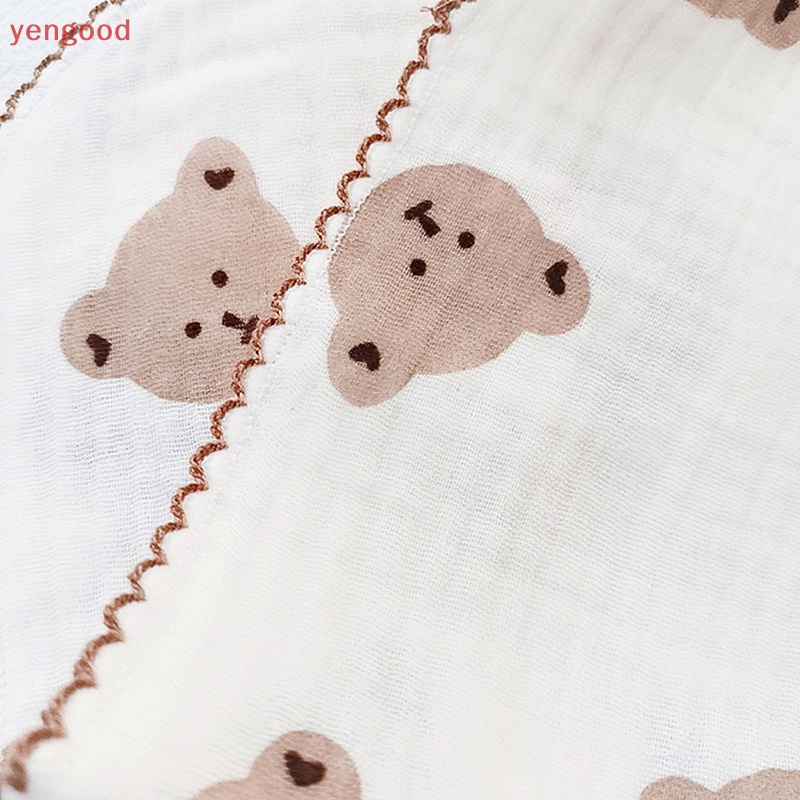 Yếm Ăn Cotton 4 Lớp Mềm Mại Hình Tam Giác Xinh Xắn Cho Bé