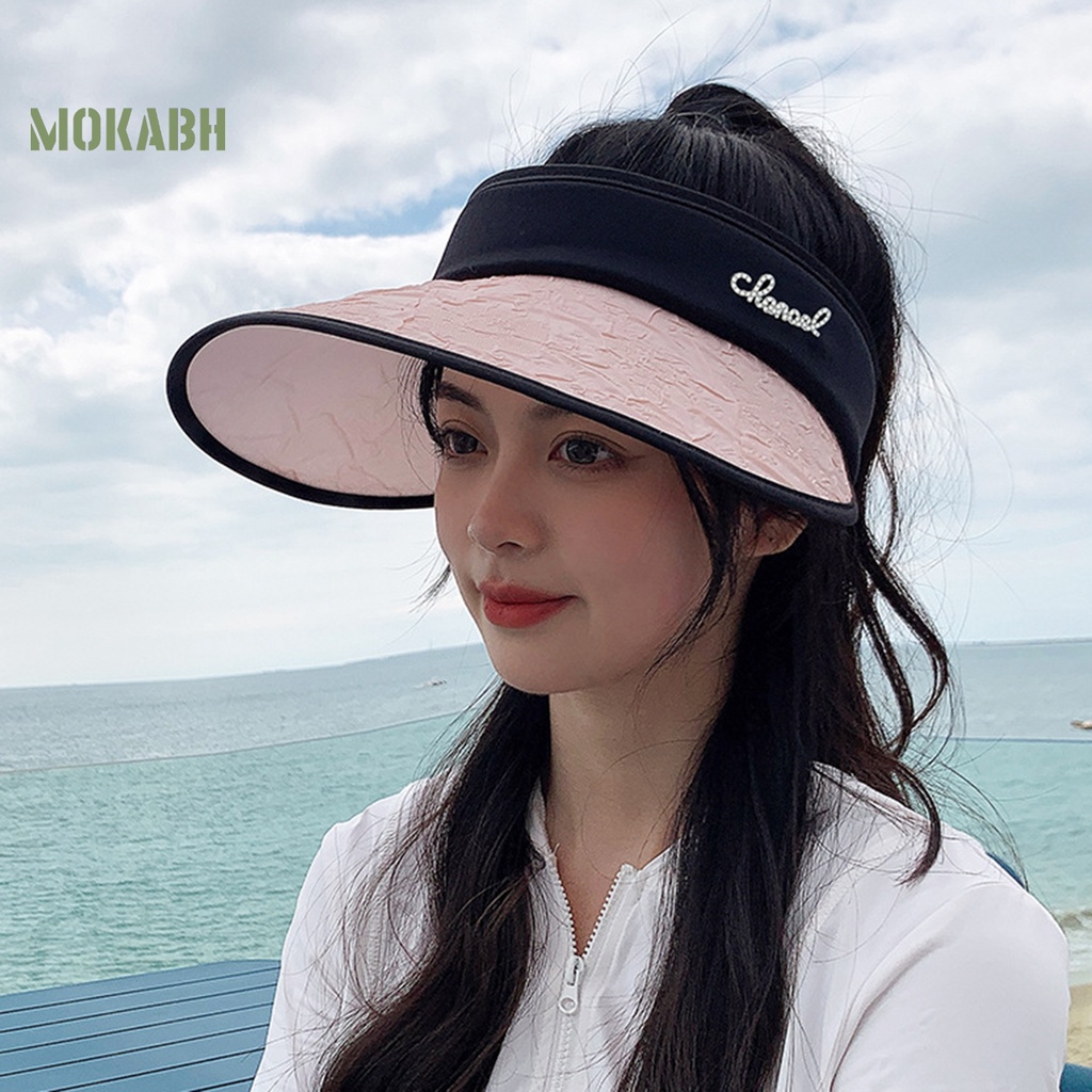 Mũ Lưỡi Trai Hở Chóp Chống Tia UV Chống Trượt Trọng Lượng Nhẹ Thời Trang Mùa Hè Cho Nữ