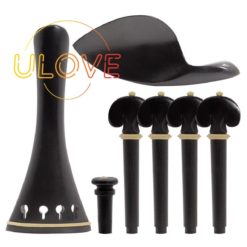Bộ Chốt Chỉnh Dây Đàn Violin Bằng Gỗ Mun Kích Thước 4 / 4