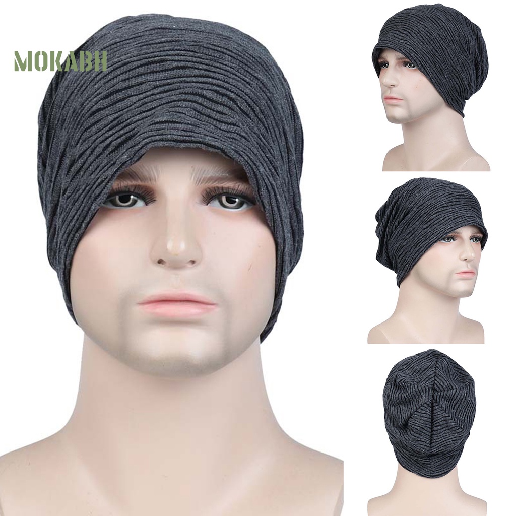 [Mok Abh] Mũ Lưỡi Trai Xếp Ly Mỏng Không Vành Mềm Mại Thoải Mái Không Vành Mặc Thường Ngày Cho Nam