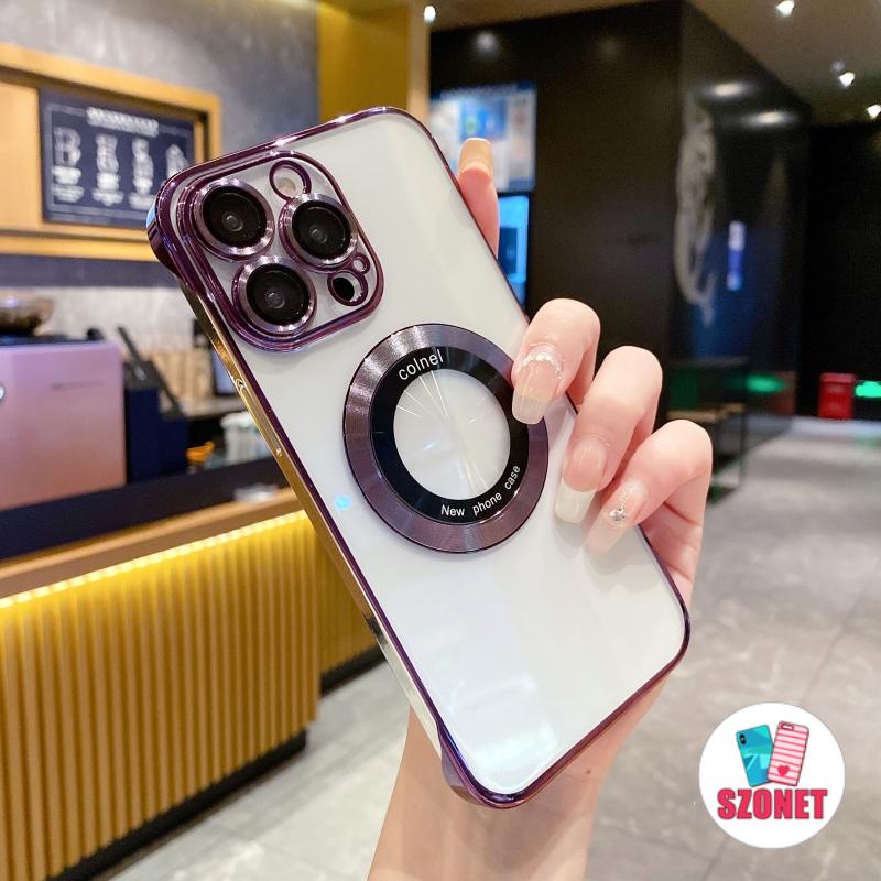 Ốp Điện Thoại Cứng Trong Suốt Siêu Mỏng Chống Sốc Chống Rơi Cho iPhone14 13 12 11 Pro Max 14 Plus