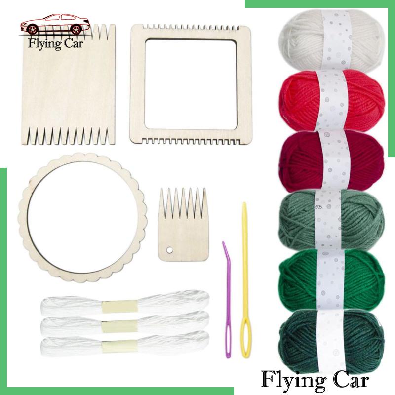 [Lzdjfmy2] Đế Lót Đan Len Bằng Gỗ Mini Cho Người Mới Bắt Đầu