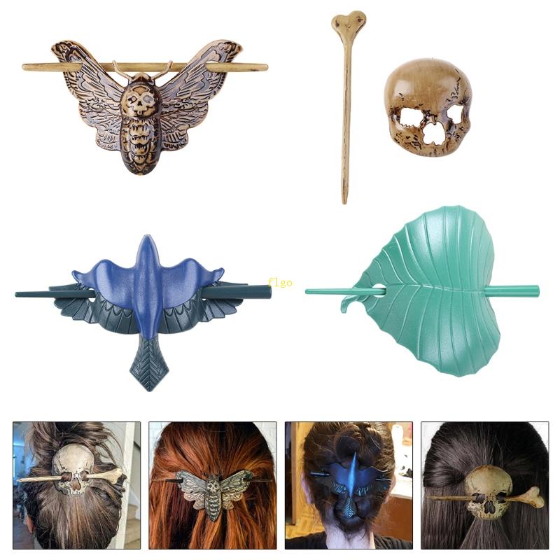 Giá Đỡ Cài Tóc Hình Đầu Lâu Kinh Dị Sáng Tạo Phong Cách Halloween