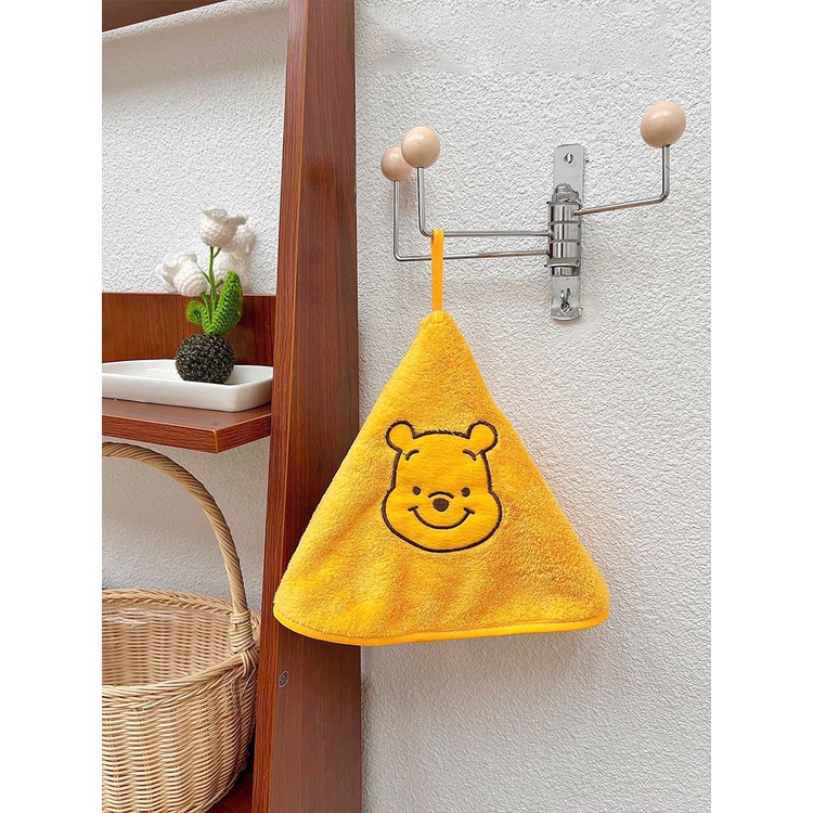 Lebi Khăn Lau Tay Dạng Treo Chất Liệu Lông Cừu San Hô Siêu Mềm Mại Thấm Hút Nước Nhanh Khô Họa Tiết Hoạt Hình Ba Chiều