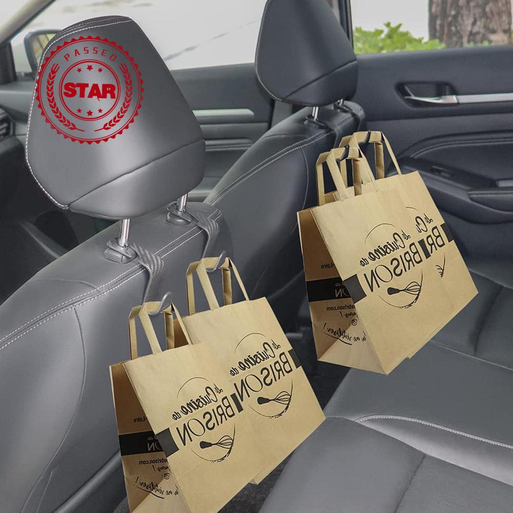 Móc Treo Đồ Bằng Sợi Carbon Gắn Sau Ghế Xe Hơi X0X4 Tiện Dụng