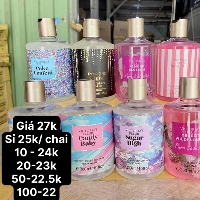 (Bán buôn-chuyên sỉ) Sữa tắm body mist victoria (chai)