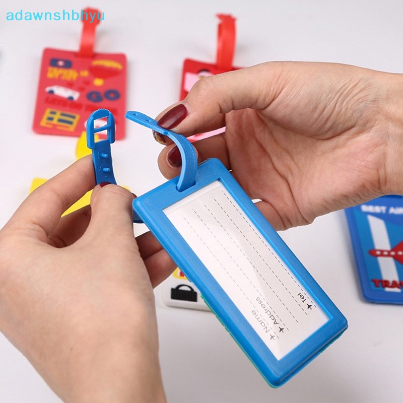 Thẻ ID Hành Lý Bằng Silicon PVC Mềm Họa Tiết Hoạt Hình Sáng Tạo