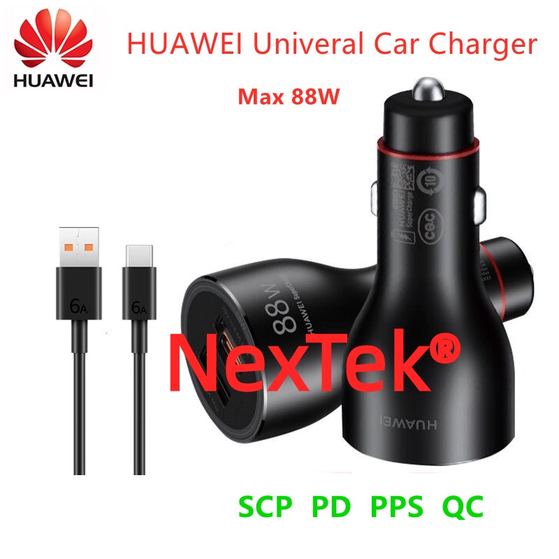 【100% hàng chính hãng】HUAWEI 88W Univeral Car Charger Bộ sạc xe hơi HUAWEI 88W Univeral Max 88W Hỗ trợ SuperCharge PD QC Sạc nhanh cho điện thoại di động Máy tính bảng Máy tính xách tay Tai nghe