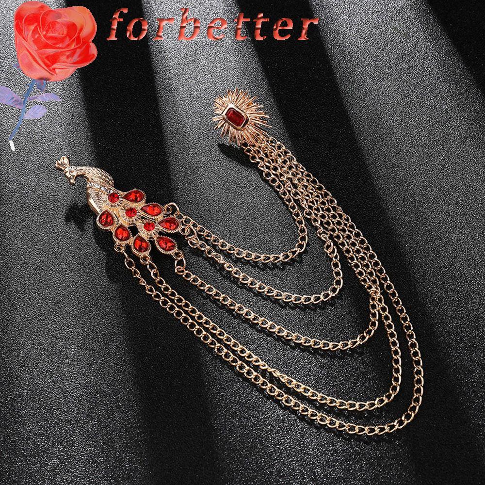 Ghim Cài Áo Hình Chim Công Tinh Tế Cho Nam|Phụ Kiện Trang Phục Thiết Kế Dễ Thương Chuyên Dùng