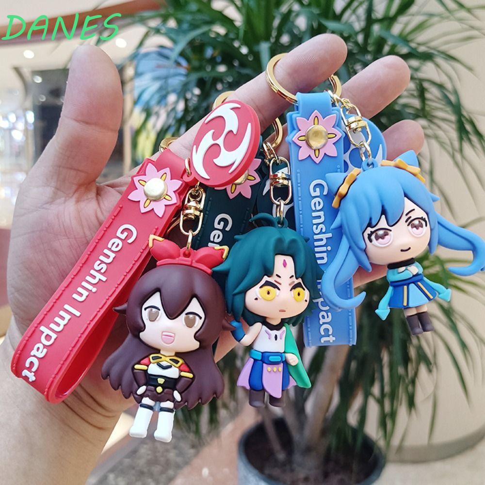 Móc Chìa Khóa PVC Hình Búp Bê Hoạt Hình Daanes Genshin Va Chạm Sáng Tạo Làm Quà Tặng Trang Sức Bảng Hiệu Anime God