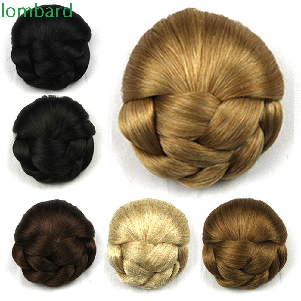 Tóc Giả Kiểu Thắt Bím Bằng Sợi Tổng Hợp Chất Lượng Cao Chịu Nhiệt Tự Nhiên Phong Cách Hanfu Chignon Hợp Thời Trang Cho Nữ