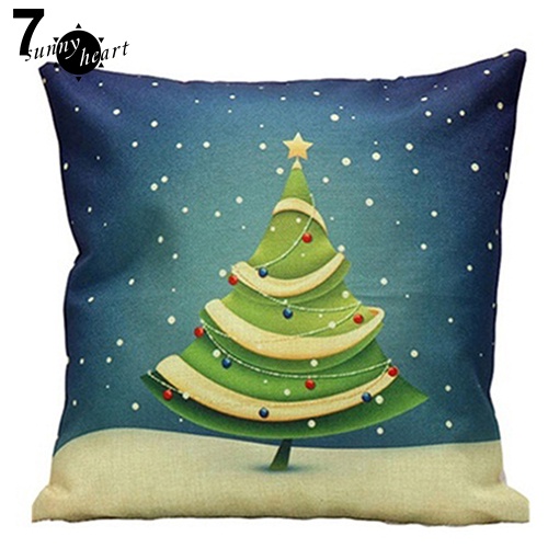 Vỏ Gối Vuông In Hình Chủ Đề Giáng Sinh Độc Đáo
