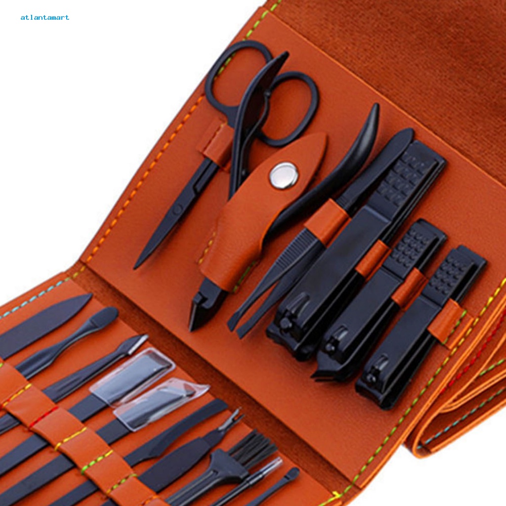 Túi Đựng Đồ Dùng Cao Cấp Tiện Dụng| 1 Bộ Dụng Cụ Chăm Sóc Móng Tay 16 Trong 1 Bằng Thép Carbon Độ Bền Cao Chống Trượt Tiết Kiệm Sức Lao Động Có Thể Tái Sử Dụng