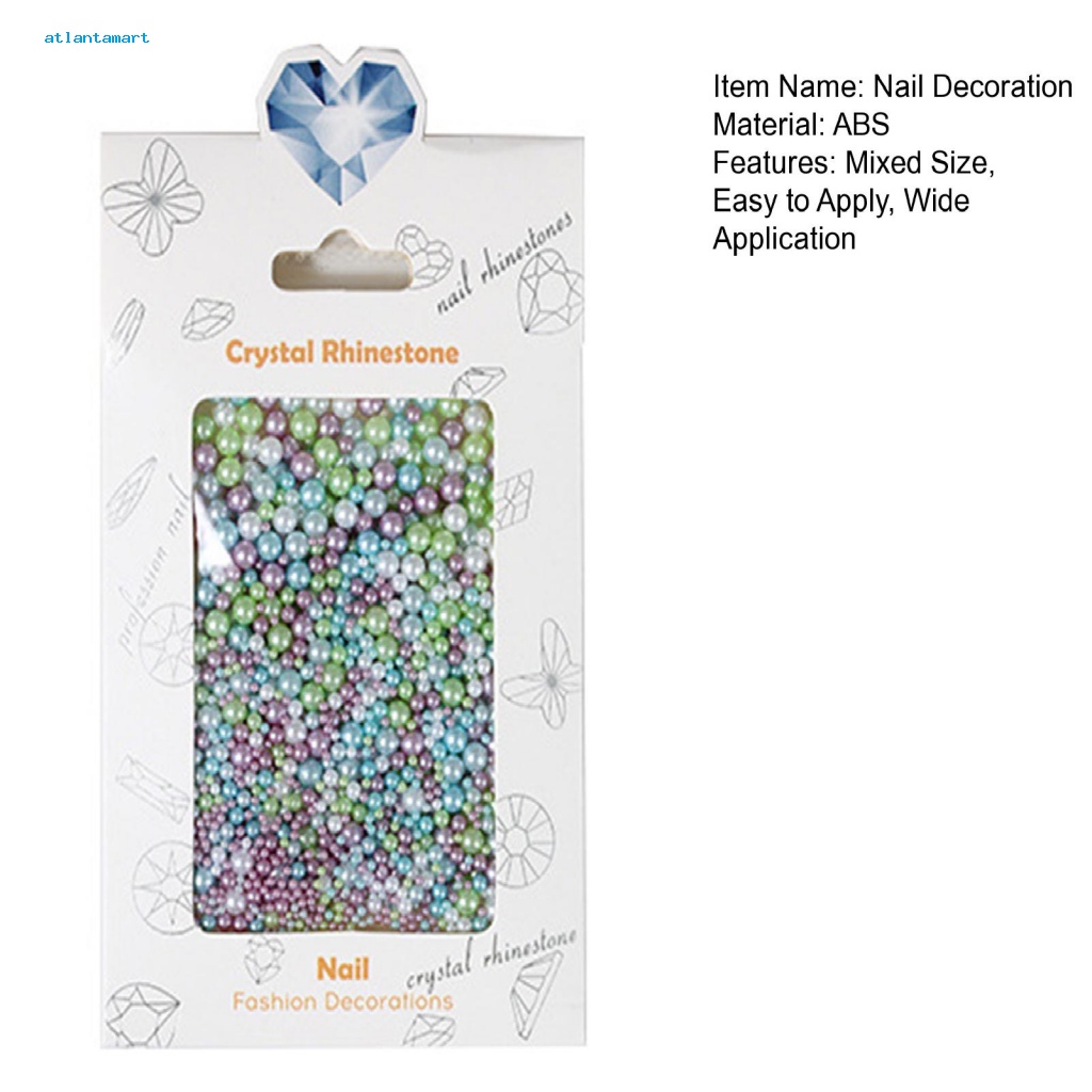 Túi Đựng Đồ Dùng Cao Cấp Tiện Dụng| 1 Túi Hạt Ngọc Trai ABS Giả Màu Sắc Sống Động Thân Thiện Với Môi Trường Trang Trí Móng Nghệ Thuật