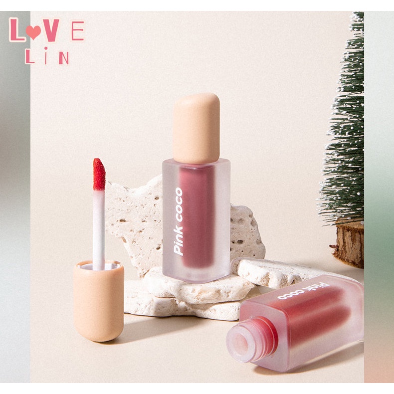 [lovelin] Son Môi Màu Nhung Lì Mềm Mại Không Dính Cốc Màu Trắng Phong Cách Học Sinh Bán Sỉ