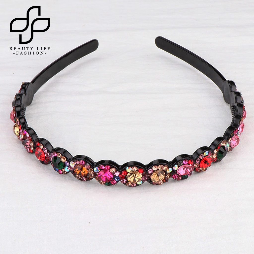 Cài Tóc Đính Đá Nhiều Màu Chống Trượt Có Thể Tái Sử Dụng