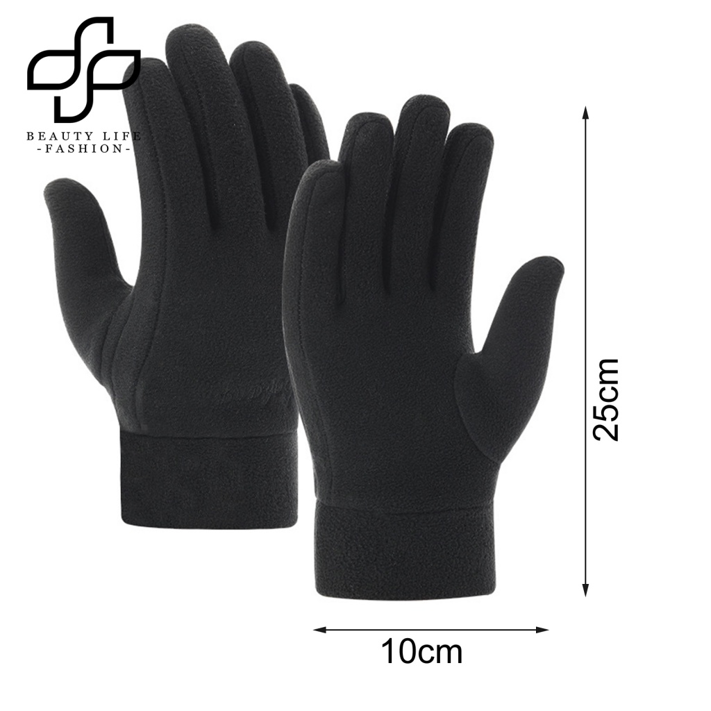 1 Đôi Găng Tay Chống Sốc Mùa Thu Đông Thêu Chữ Cho Nam