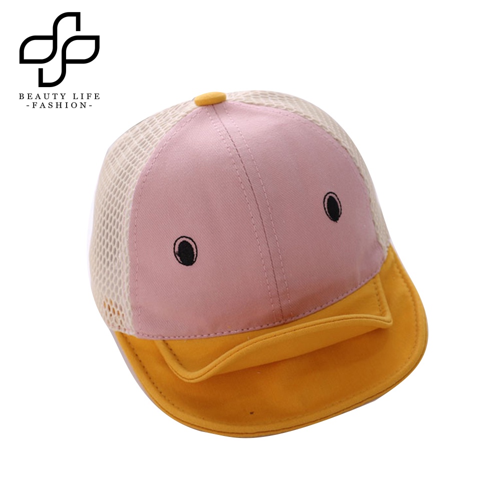 Mũ Lưỡi Trai Phối Lưới Thoáng Khí Thời Trang Mùa Hè Cho Bé