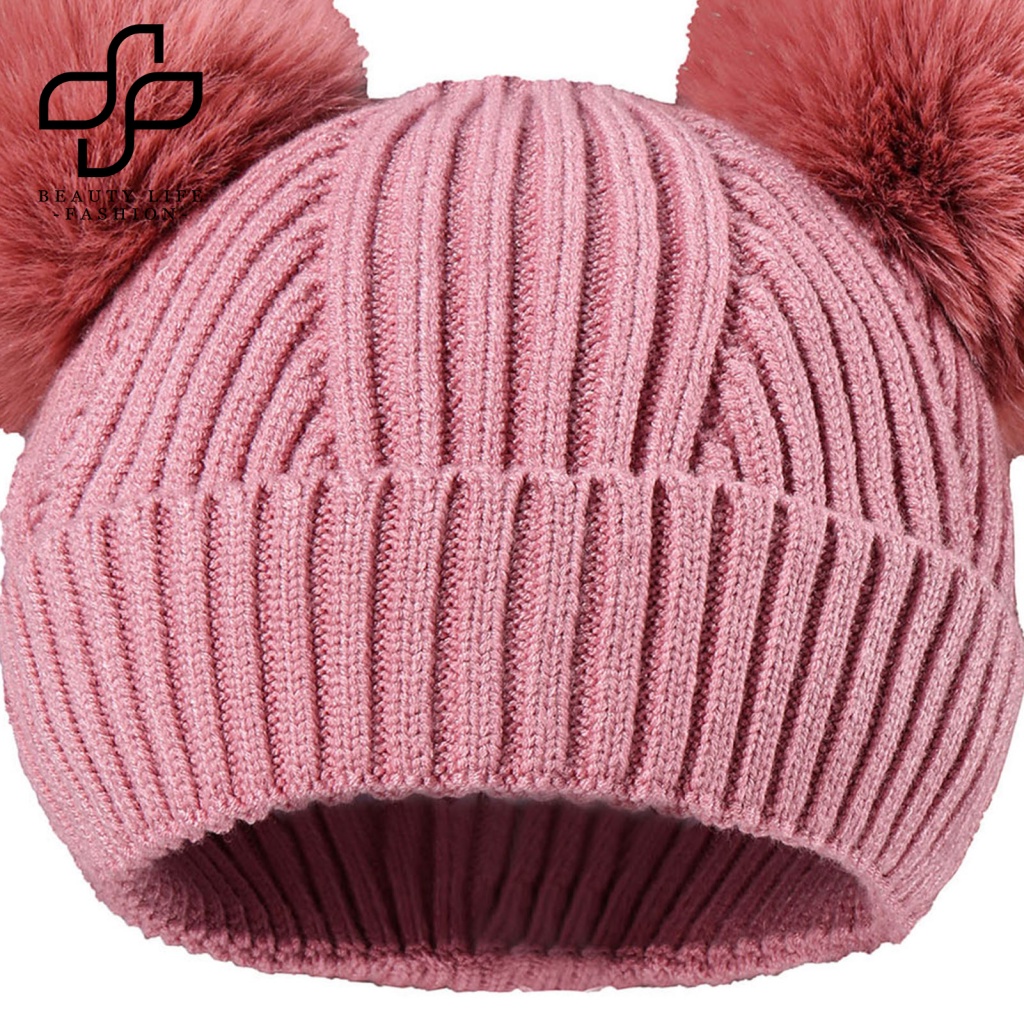 1 Bộ Găng Tay Và Mũ beanie Độ Co Giãn Cao Chống Lạnh Thời Trang Cho Bé Trai Và Gái