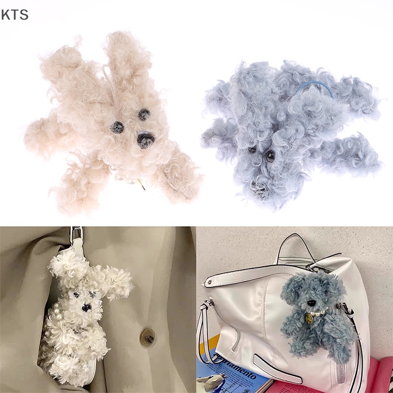 Móc Khóa Hình Chó Nhồi Bông Hoạt Hình Đáng Yêu