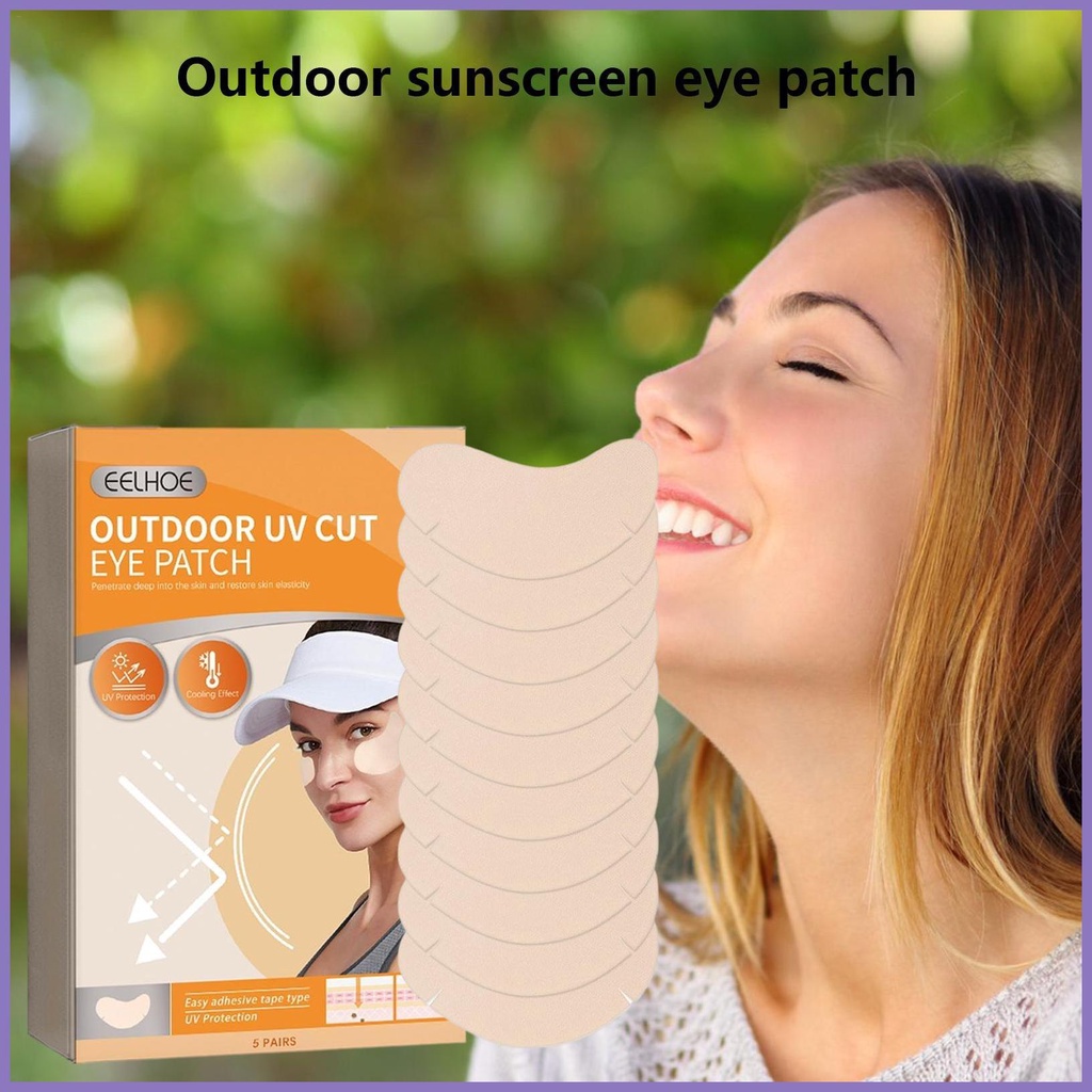 Miếng Dán Chống Nắng Tia UV Cho Mặt Và Mắt Dùng Dưới Cánh Tay / Má Hồng Mịn Màng Khi Hoạt Động Ngoài Trời nota2vn