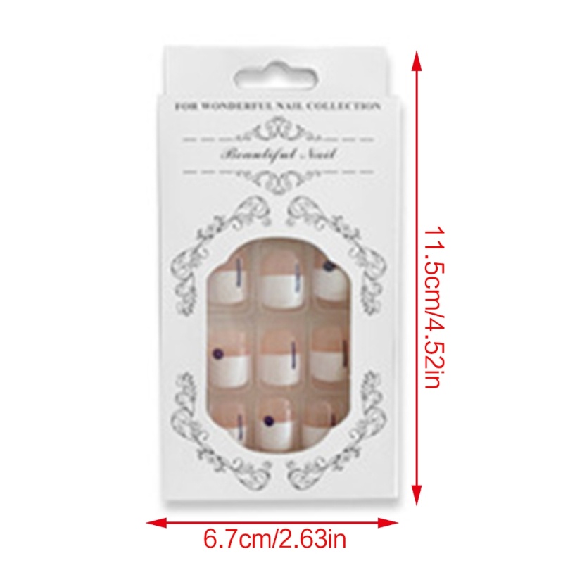 Móng Chân Giả Trang Trí Phong Cách Pháp Cổ Điển