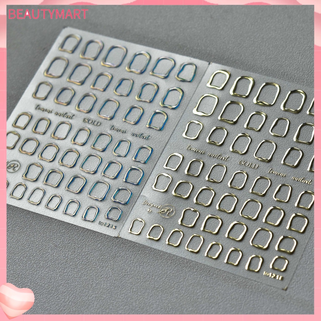 Miếng Dán Trang Trí Móng Tay Sáng Bóng Chống Thấm Nước Dành Cho Nữ