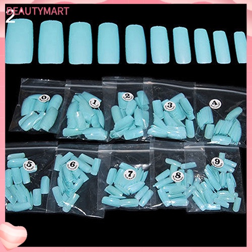 Bộ 500 Móng Tay Giả Bằng Acrylic Che Phủ Toàn Diện Kiểu Pháp Thời Trang