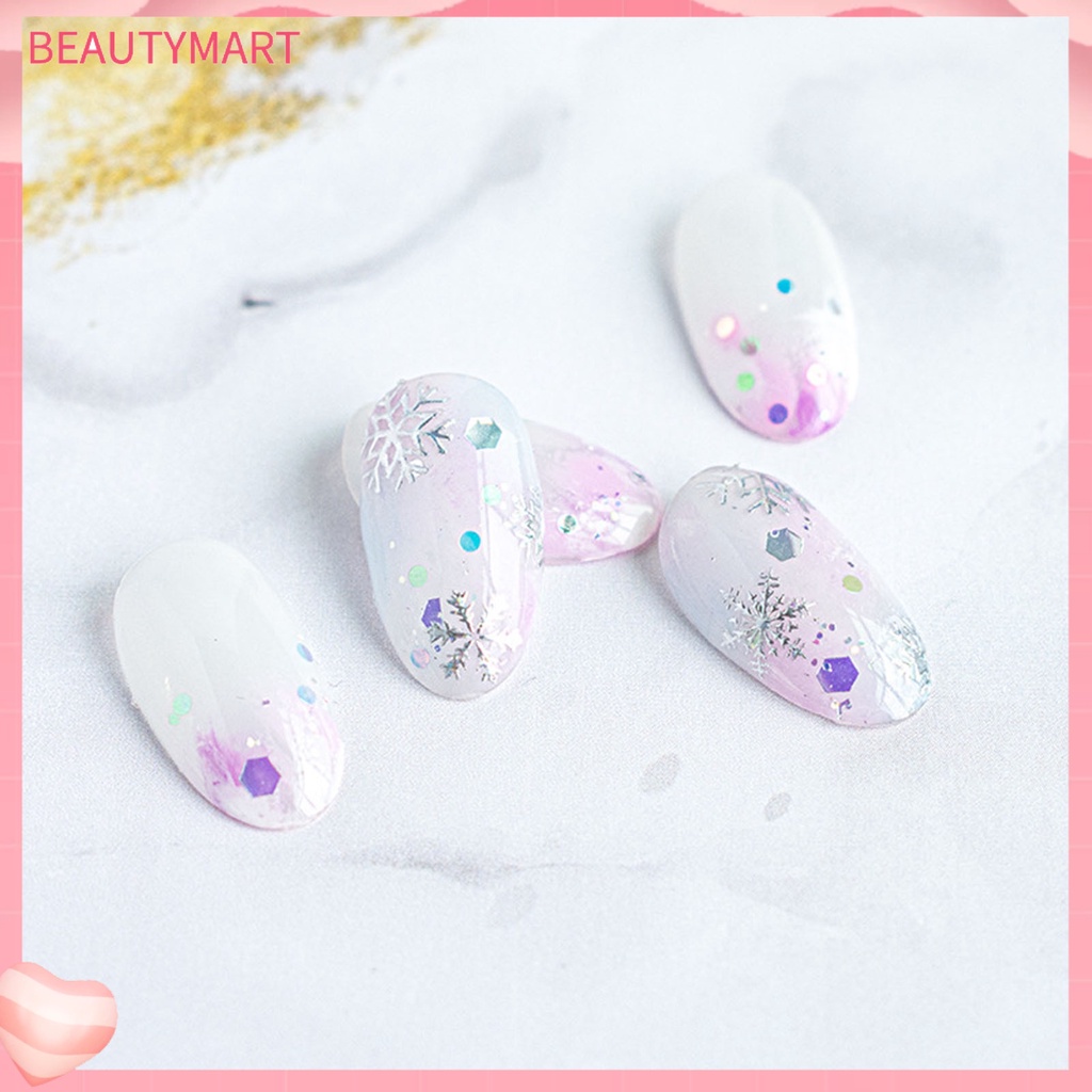 Miếng Dán Trang Trí Móng Tay Không Phai Siêu Mỏng In Họa Tiết Giáng Sinh Cho Nữ