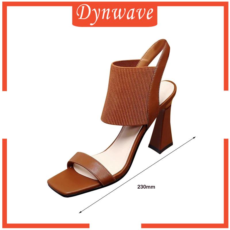 [Dynwave] Sandal Cao Gót Dệt Kim Đơn Giản Cho Nữ