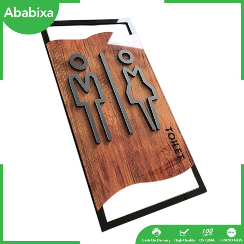 Bảng Hiệu Nhắc Nhở 3D Bằng Acrylic Tiện Dụng Cho Nhà Vệ Sinh / Quán Bar / Nhà Hàng