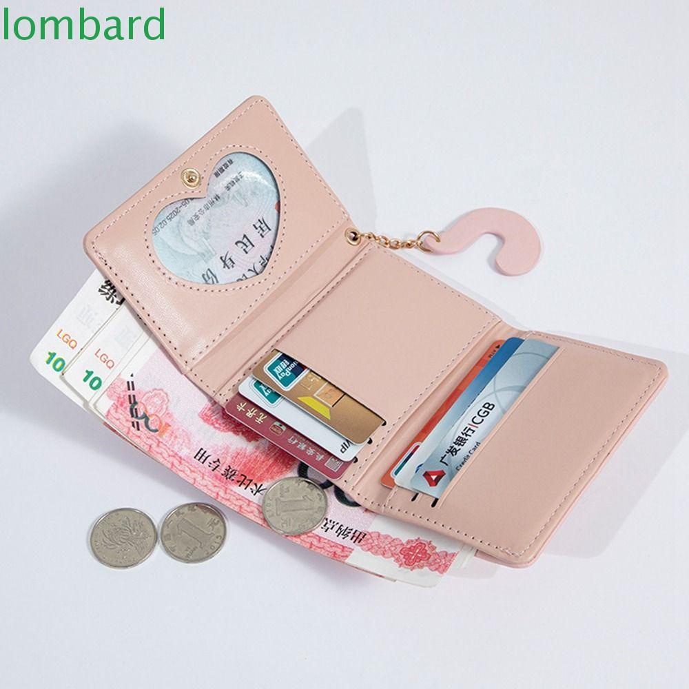 Ví Da PU Dáng Ngắn Đựng Thẻ / Tiền Nhiều Ngăn In Họa Tiết Dễ Thương Cho Nữ