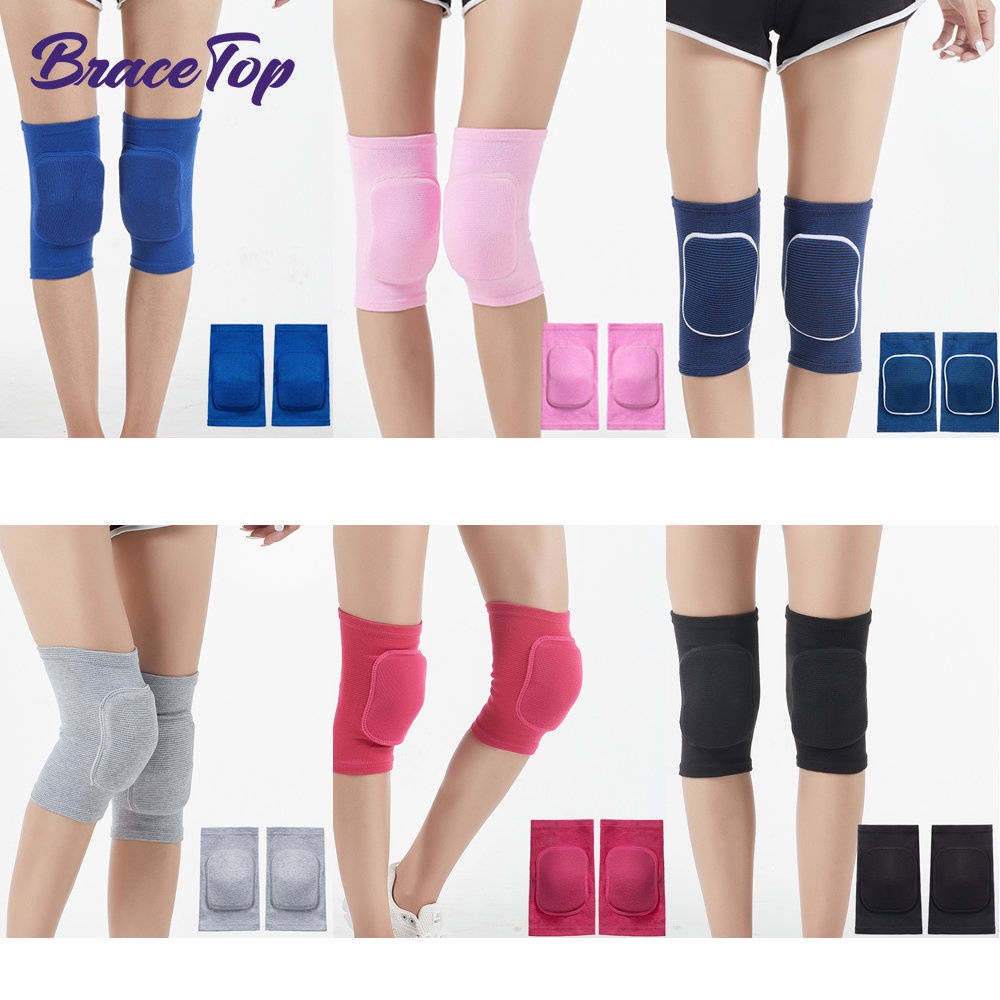 Set 1 / 2 Cặp Đệm Bảo Vệ Đầu Gối Khi Chơi Bóng Chuyền / Bóng Chày / Tennis / Chạy Bộ / Đạp Xe Cho Nam Và Nữ