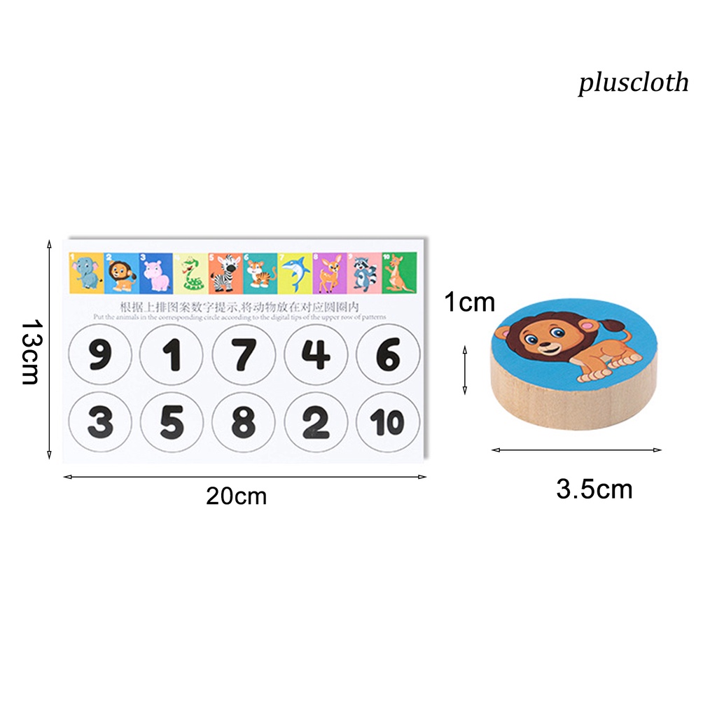 1 Bộ Đồ Chơi Lắp Ráp Bằng Gỗ Hình Động Vật Vui Nhộn Cho Bé Mẫu Giáo