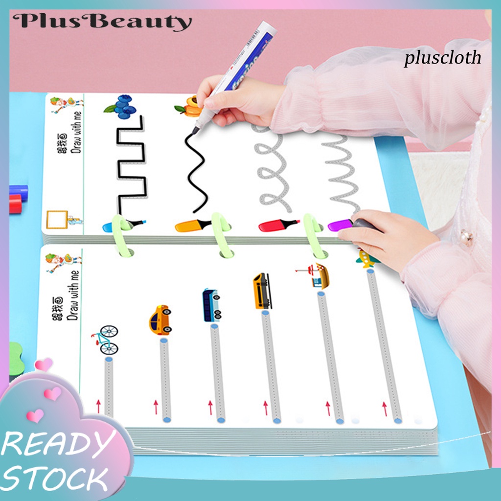 1 Bộ Sách Viết Với Màng Mờ Chống Nước Dùng Để Giáo Dục Hằng Ngày Cho Trẻ Em