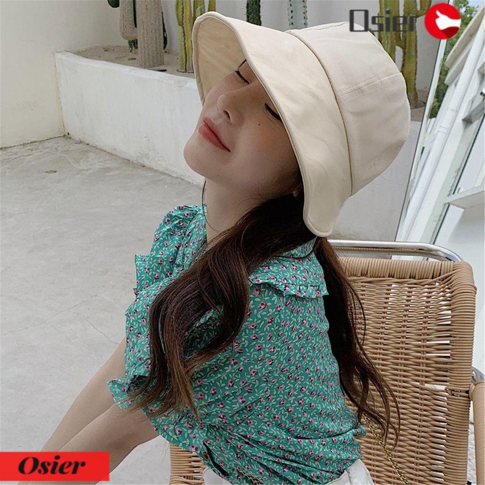 Nón Bucket Chất Liệu Cotton Dễ Điều Chỉnh Thiết Kế 1 Món Thời Trang Đi Biển Xinh Xắn