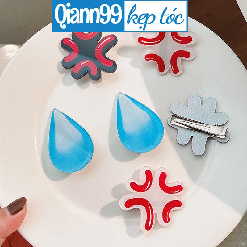 Kẹp Tóc Dễ Thương Emoji Hoạt Hình Phụ Kiện phong cách Hàn Quốc Thời Trang Cho Nữ, Kẹp Tóc cảm xúc Emoji dễ thương