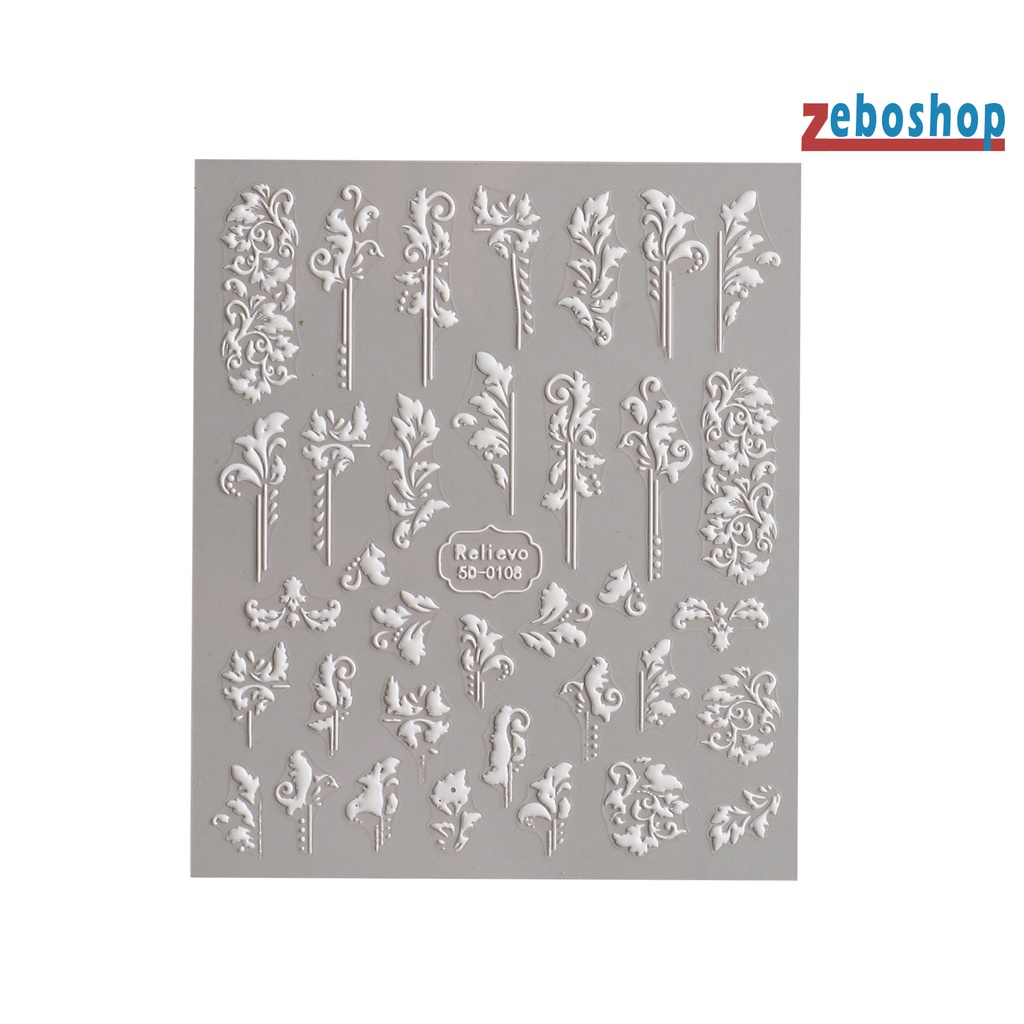 Sticker Dán Móng Tay Nghệ Thuật Tự Dính Tạo Hiệu Ứng 3D Không Phai Phong Cách Nhật Bản