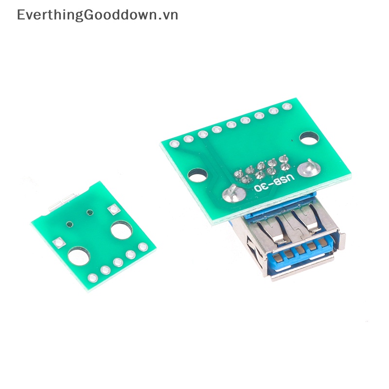 Set 5 Bảng Mạch Chuyển Đổi Cổng Micro USB B Sang Cổng Cắm 2.54mm DIP USB 2.0 3.0 Chuyên Dụng
