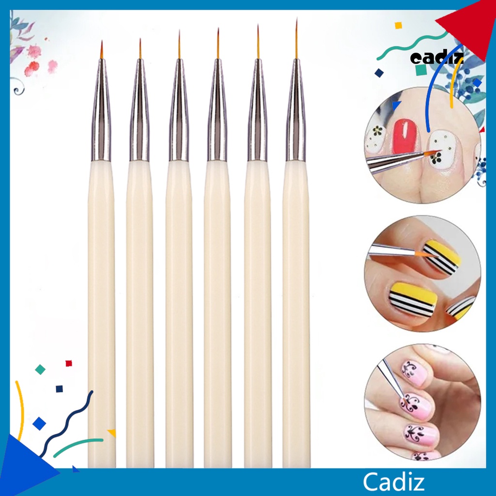 Cọ Nylon Lông Kim Loại Thoải Mái Chuyên Dụng Cho Vẽ Móng Tay