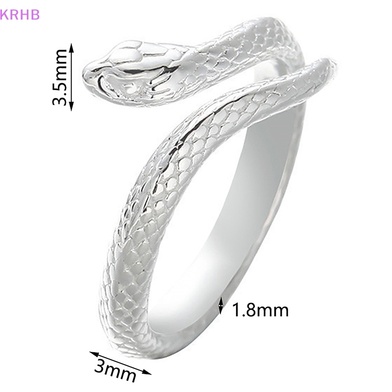 Nhẫn Hở Hình Rắn Sáng Tạo Có Thể Điều Chỉnh Kích Cỡ Cho Nam Và Nữ Mới
