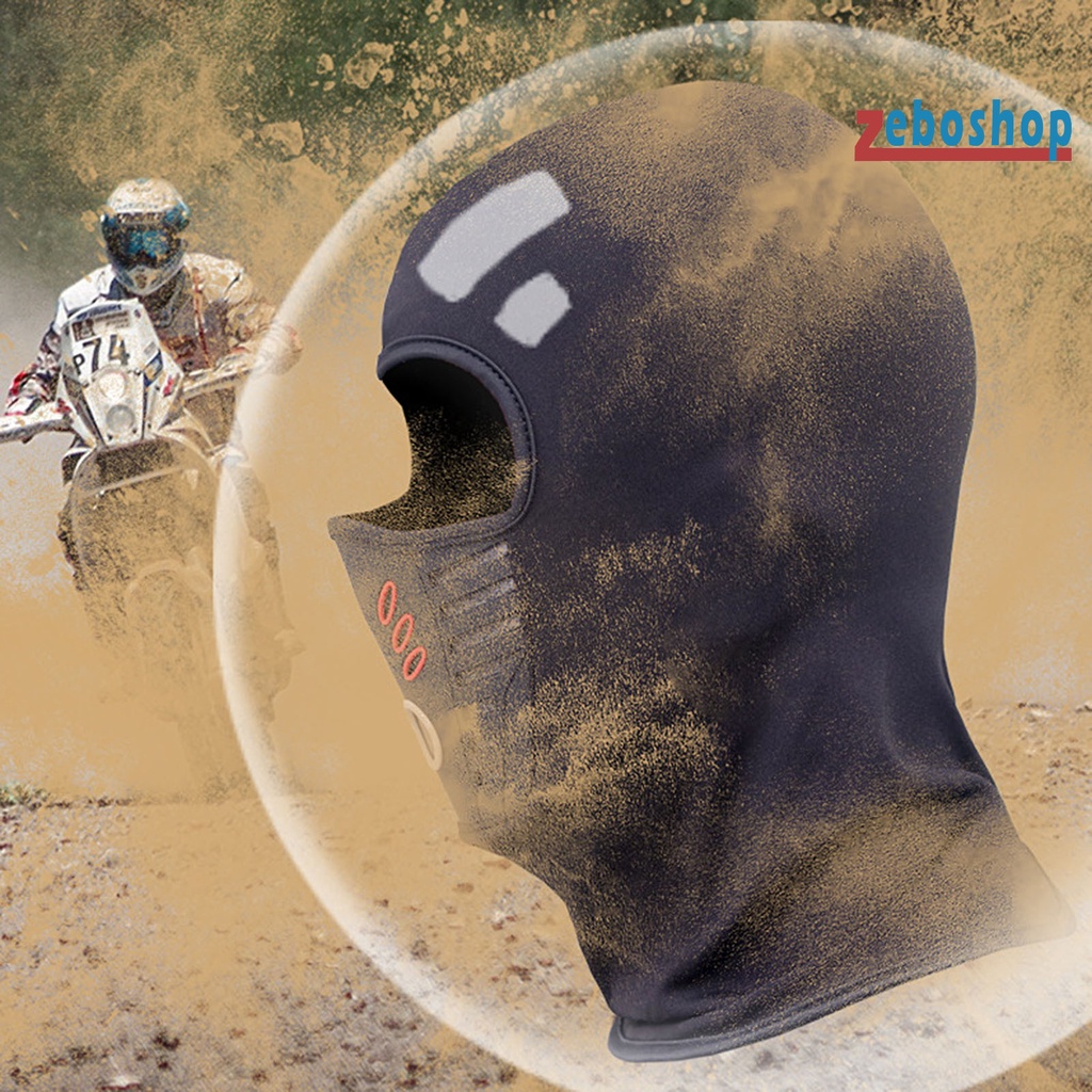 Mũ Balaclava Che Mặt Thoáng Khí Chống Bụi Giữ Ấm Mùa Đông Cho Nam Nữ Ốp