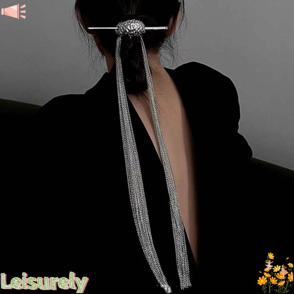 Kẹp Tóc Dạng Chuỗi Dài Tua Rua Phong Cách Hip Hop Cho Nữ