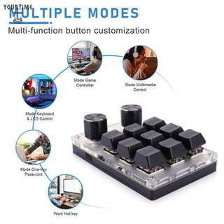 Bàn PhíM Cơ Gaming 9 PhíM + 2 NúT BấM