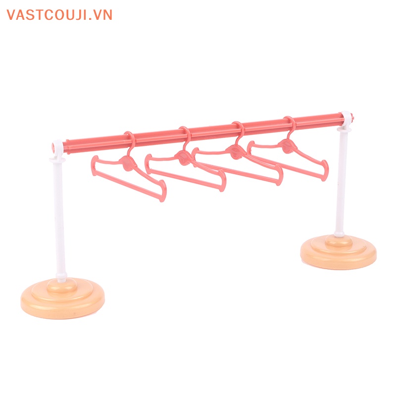 1 Bộ Móc Treo Quần Áo Mini Bằng Nhựa Hình VASTJI Dễ Thương