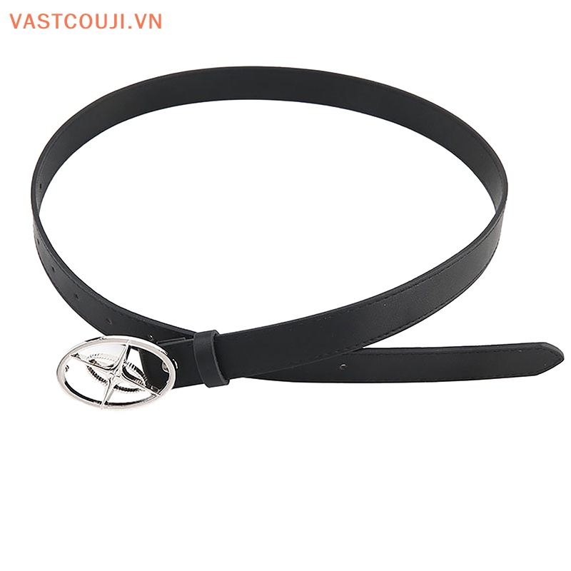 Thắt Lưng Da Khóa Kim Loại Hình Ngôi Sao Phong Cách Gothic Thời Trang Cho Nam Và Nữ